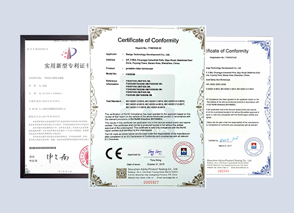 Certification documents